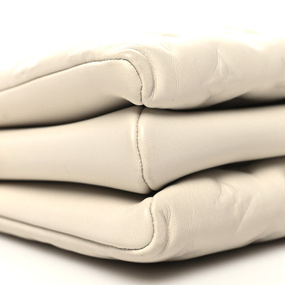 Louis Vuitton Lambskin Embossed Monogram Coussin PM Beige Cream 10 of 11