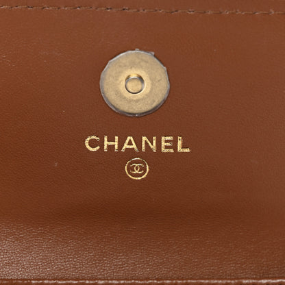 Chanel Lambskin Quilted Studded CC Clutch With Chain Brown 6 of 12