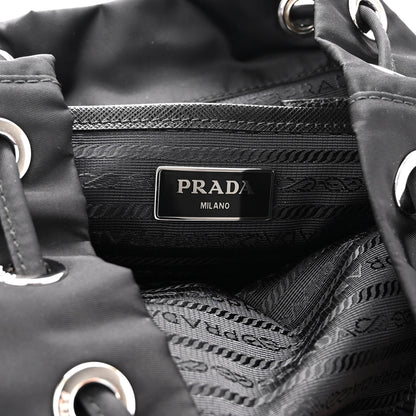 Prada Tessuto Nylon Saffiano Small Backpack Black 6 of 9