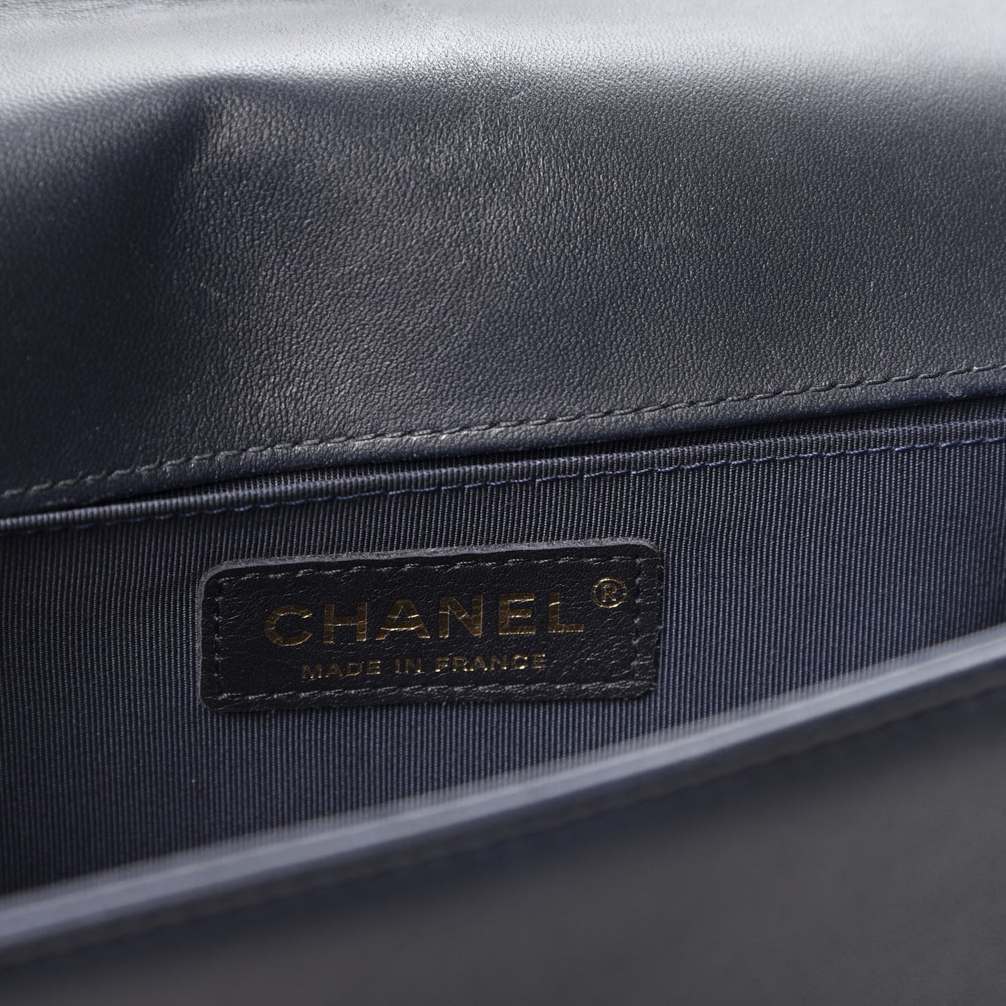 Lambskin Quilted Medium Boy Flap Black