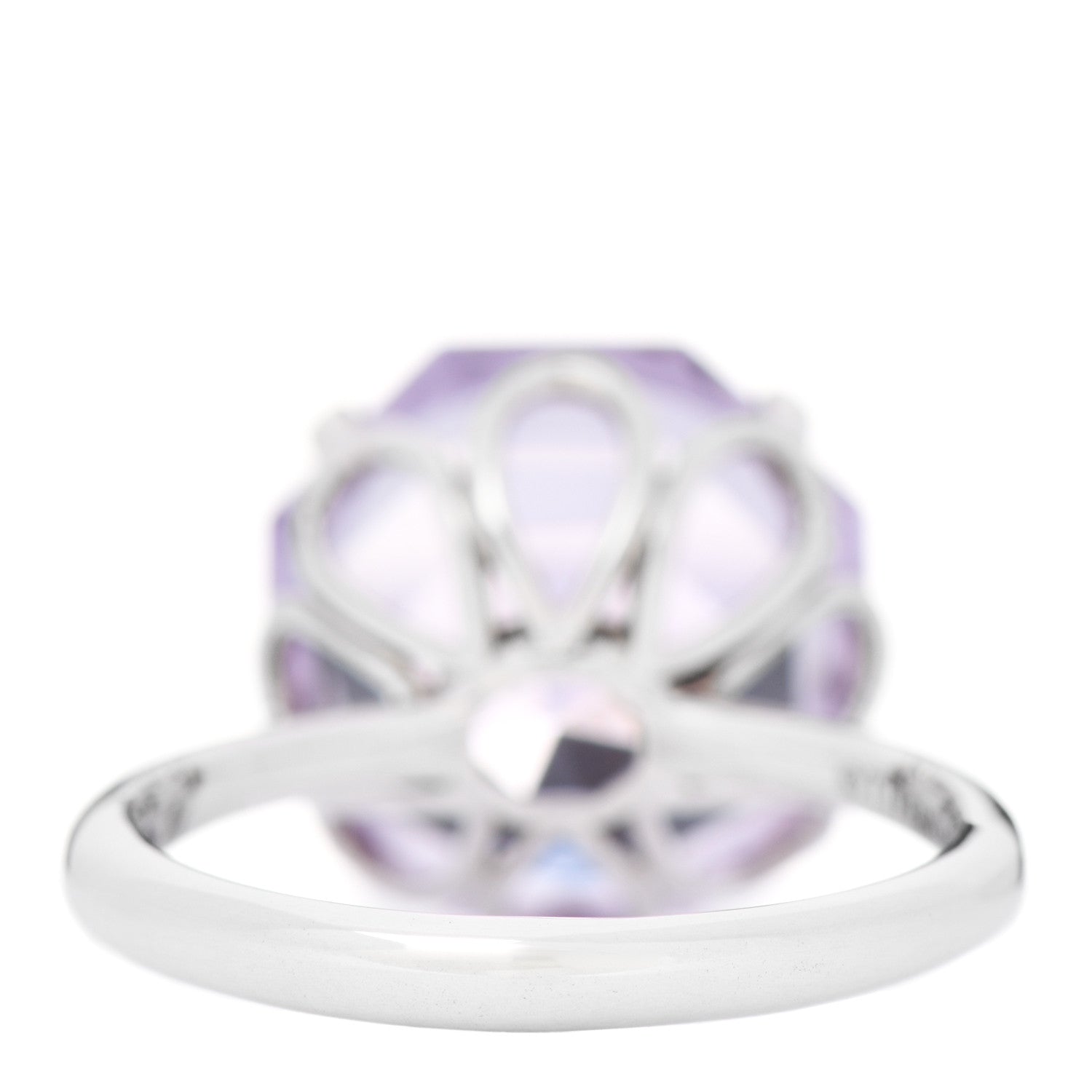 Tiffany Sterling Silver Amethyst Sparklers Octagonal Cocktail Ring 52 6 4 of 6