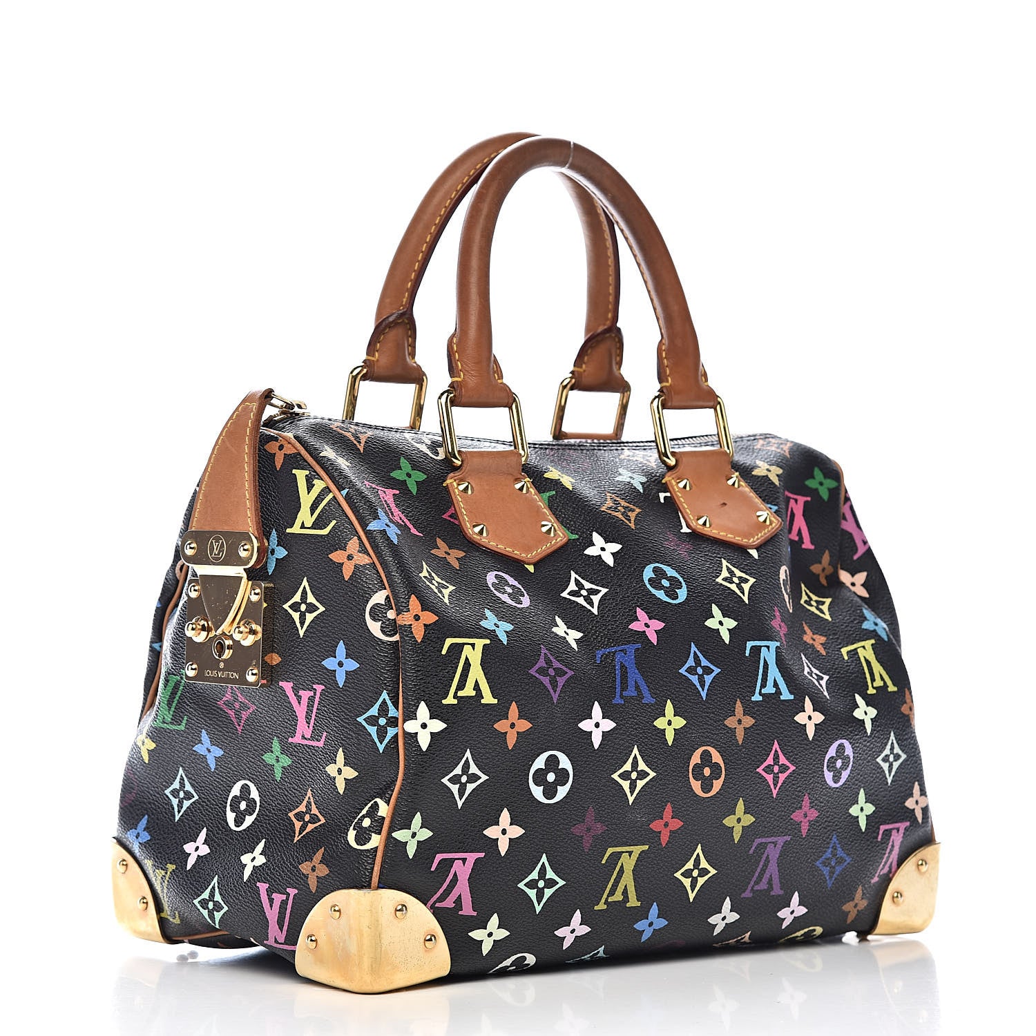 Louis Vuitton Monogram Multicolor Speedy 30 Black 3 of 11