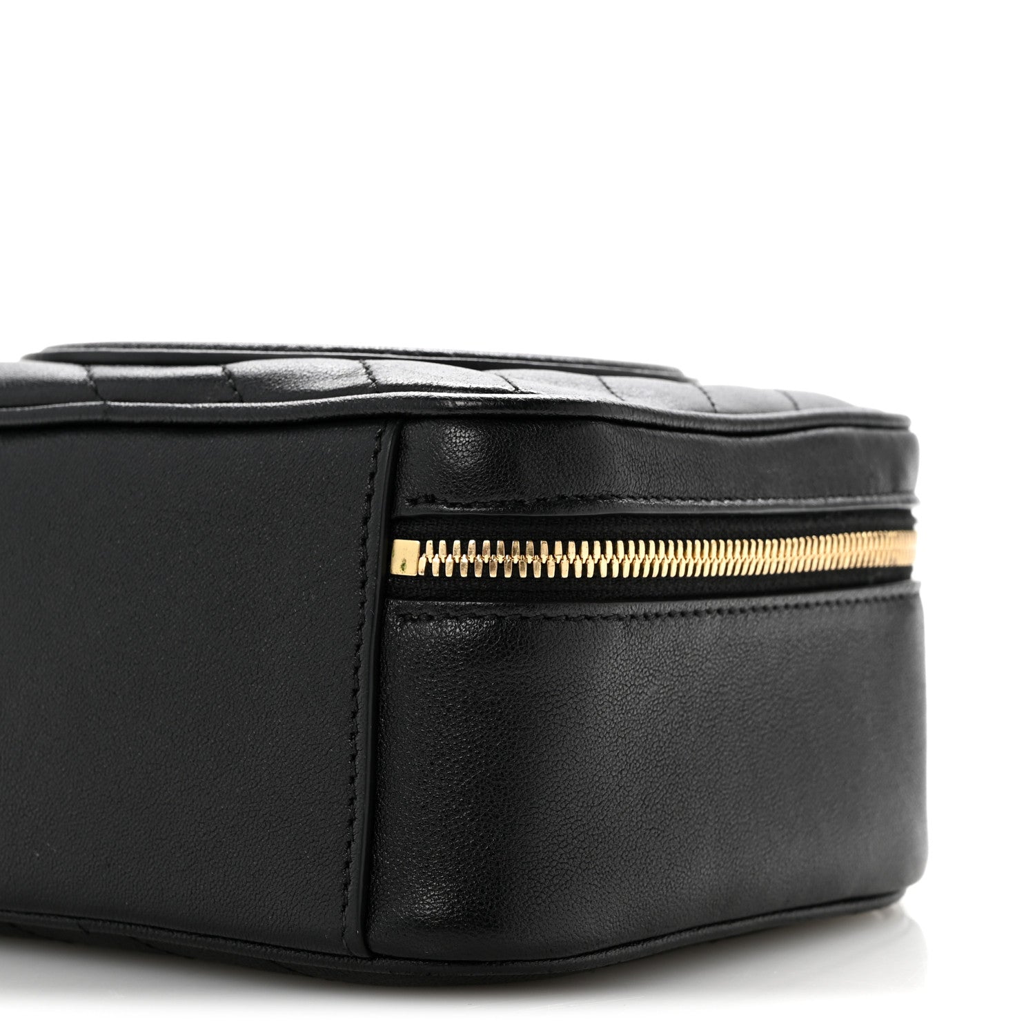 Gucci Sakai Be Green Calfskin Diagonal Stitched Blondie Top Handle Bag Black 10 of 14
