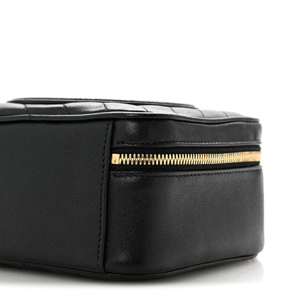 Gucci Sakai Be Green Calfskin Diagonal Stitched Blondie Top Handle Bag Black 10 of 14