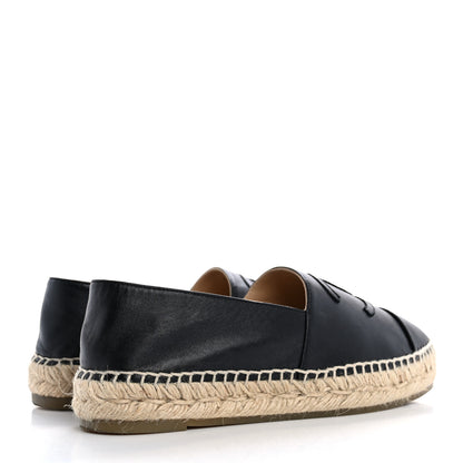 Chanel Lambskin CC Espadrilles 37 Black 5 of 12