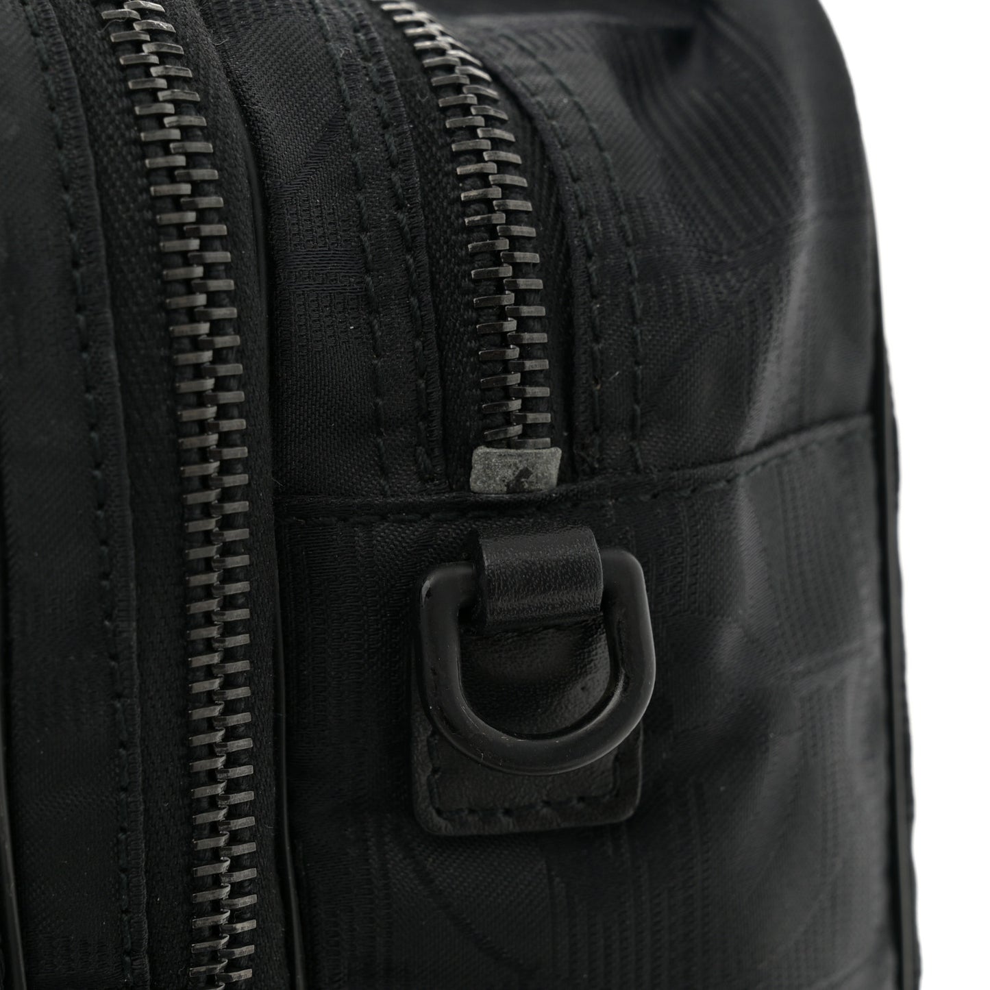 Nylon Travel Shoulder Bag Black