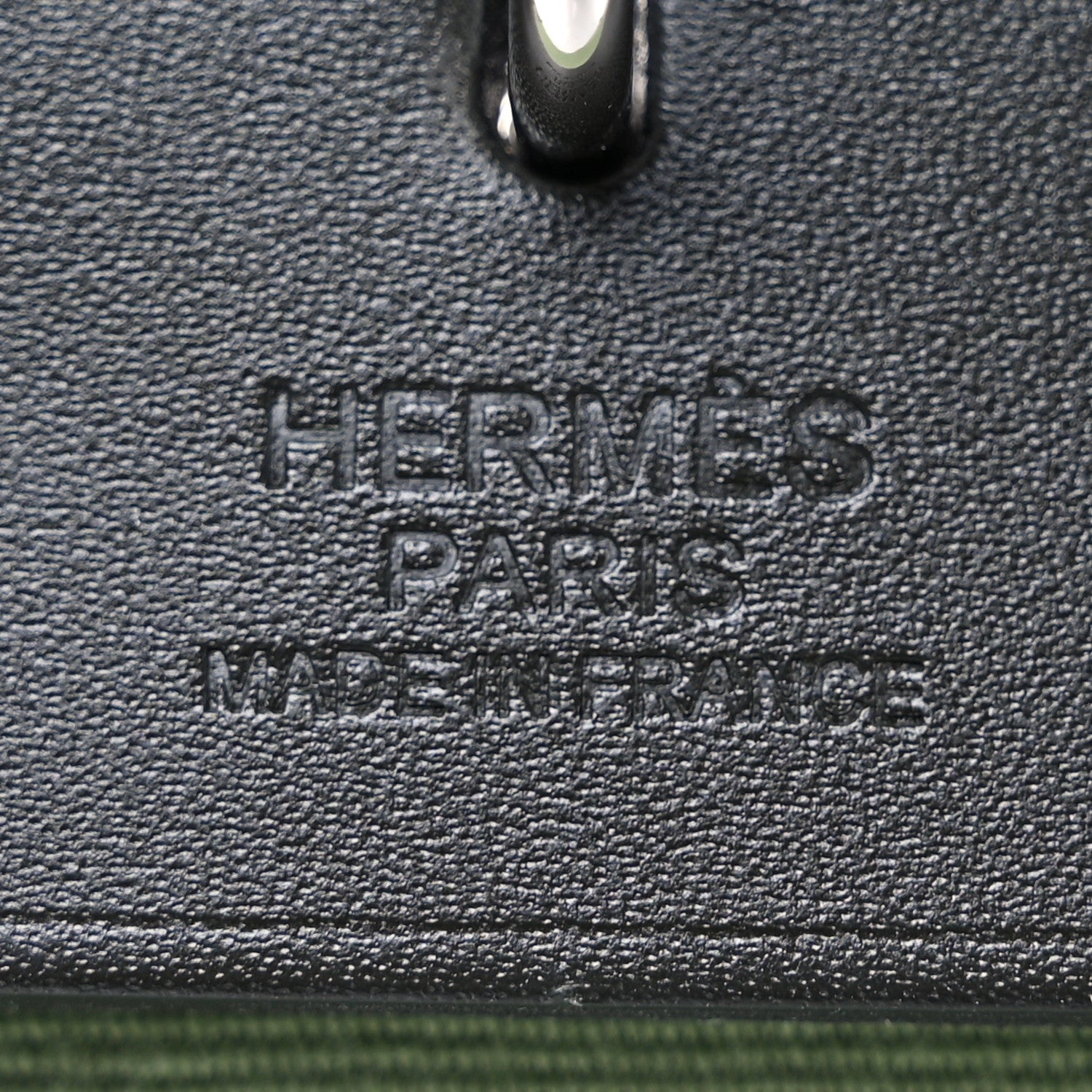 Hermes Military Toile Vache Hunter Herbag Zip Retourne 31 PM Vert Criquet Black 6 of 10