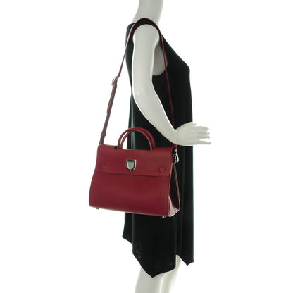 Christian Dior Bullcalf Medium Diorever Flap Indian Red 2 of 7