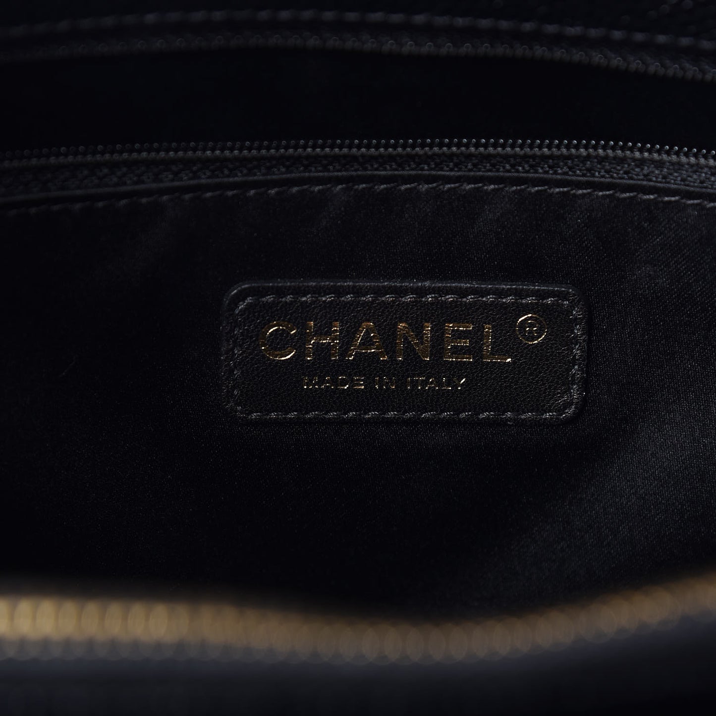 Caviar Quilted Grand Shopping Tote GST Black
