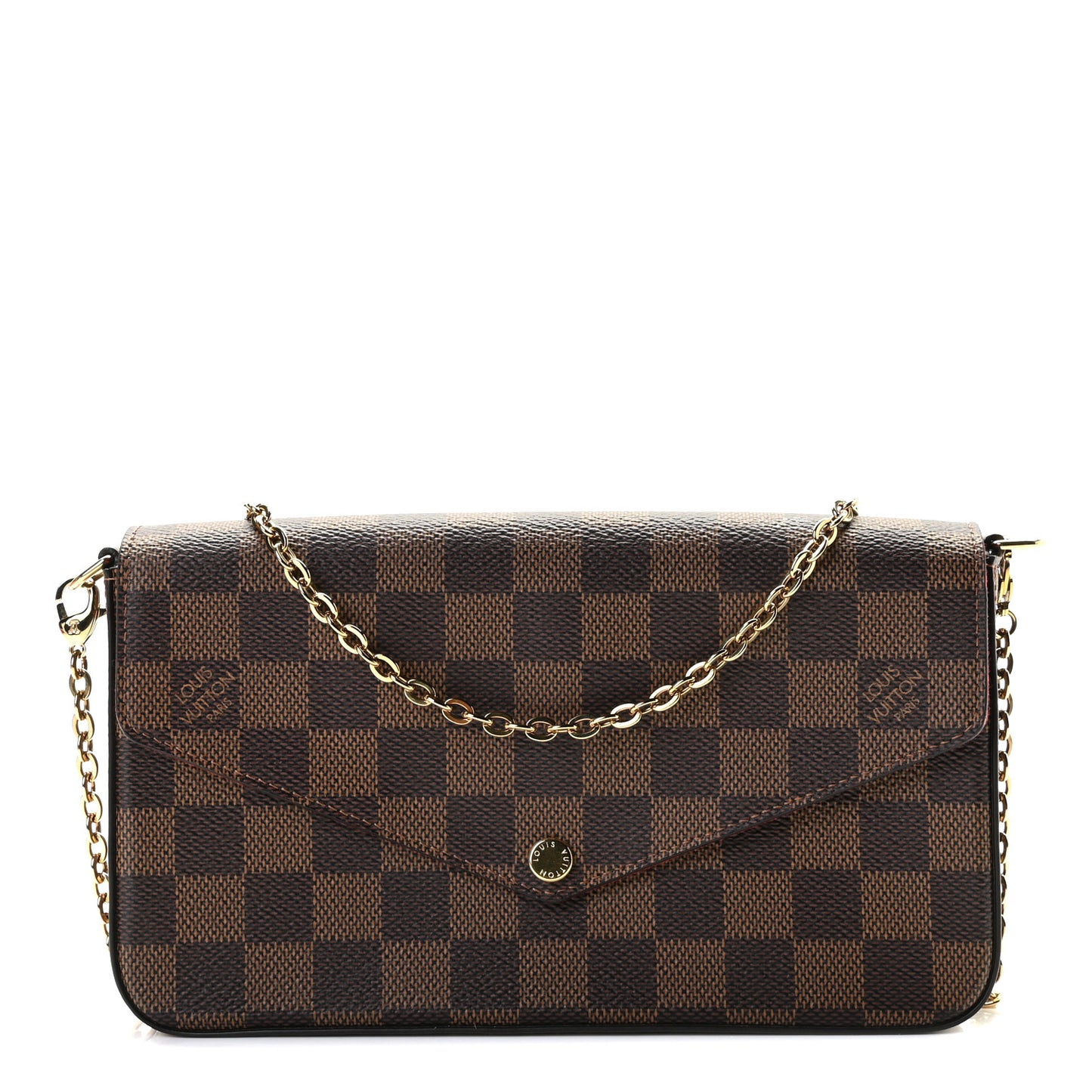 Damier Ebene Pochette Felicie Chain Wallet