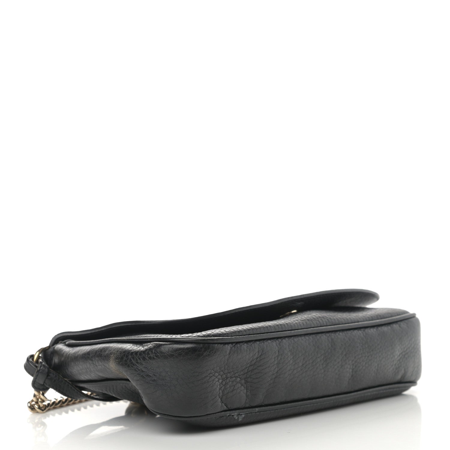 Gucci Pebbled Calfskin Medium Soho Flap Crossbody Black 4 of 18