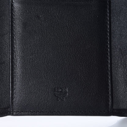 MCM Visetos Compact Wallet Black 6 of 9