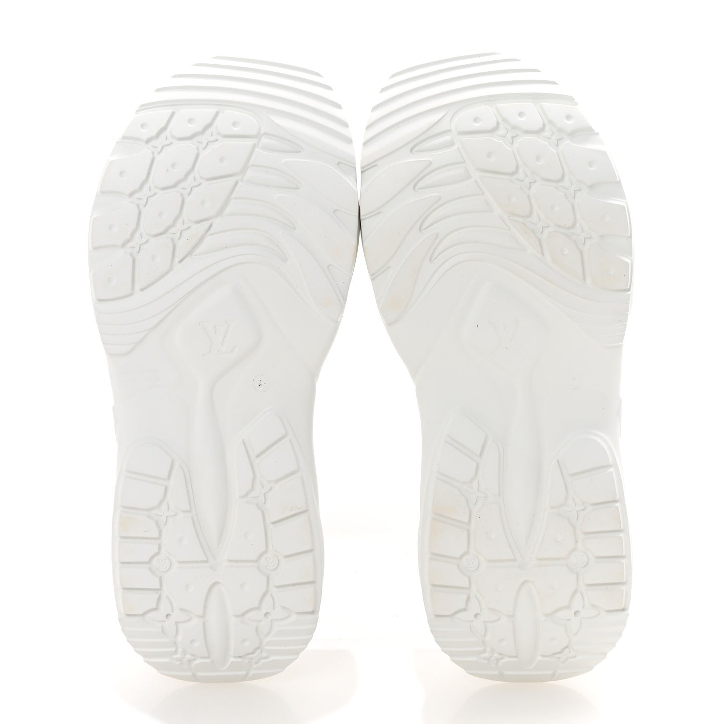 Rubber Embossed Monogram Pool 55 Flat Comfort Mule 39 White