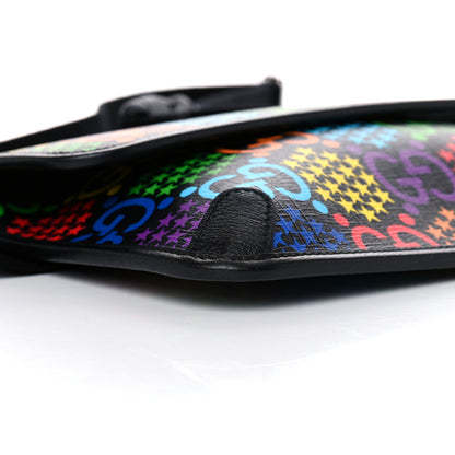 Gucci GG Supreme Monogram Psychedelic Slim Belt Bag Black 9 of 10