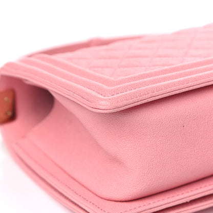 Chanel Caviar Quilted Medium Boy Flap Pink 10 of 18