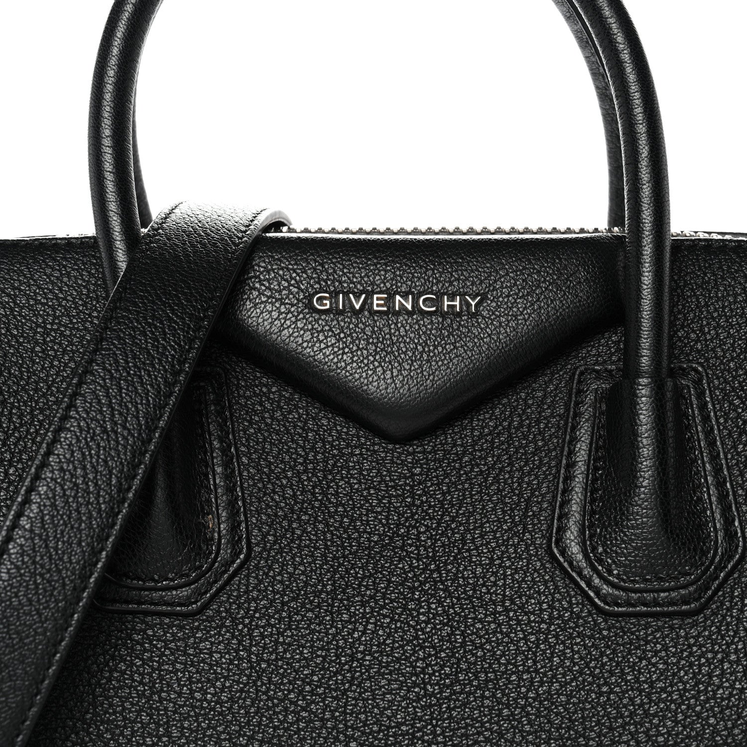 Givenchy Sugar Goatskin Striped Small Antigona Black Red 8 of 11