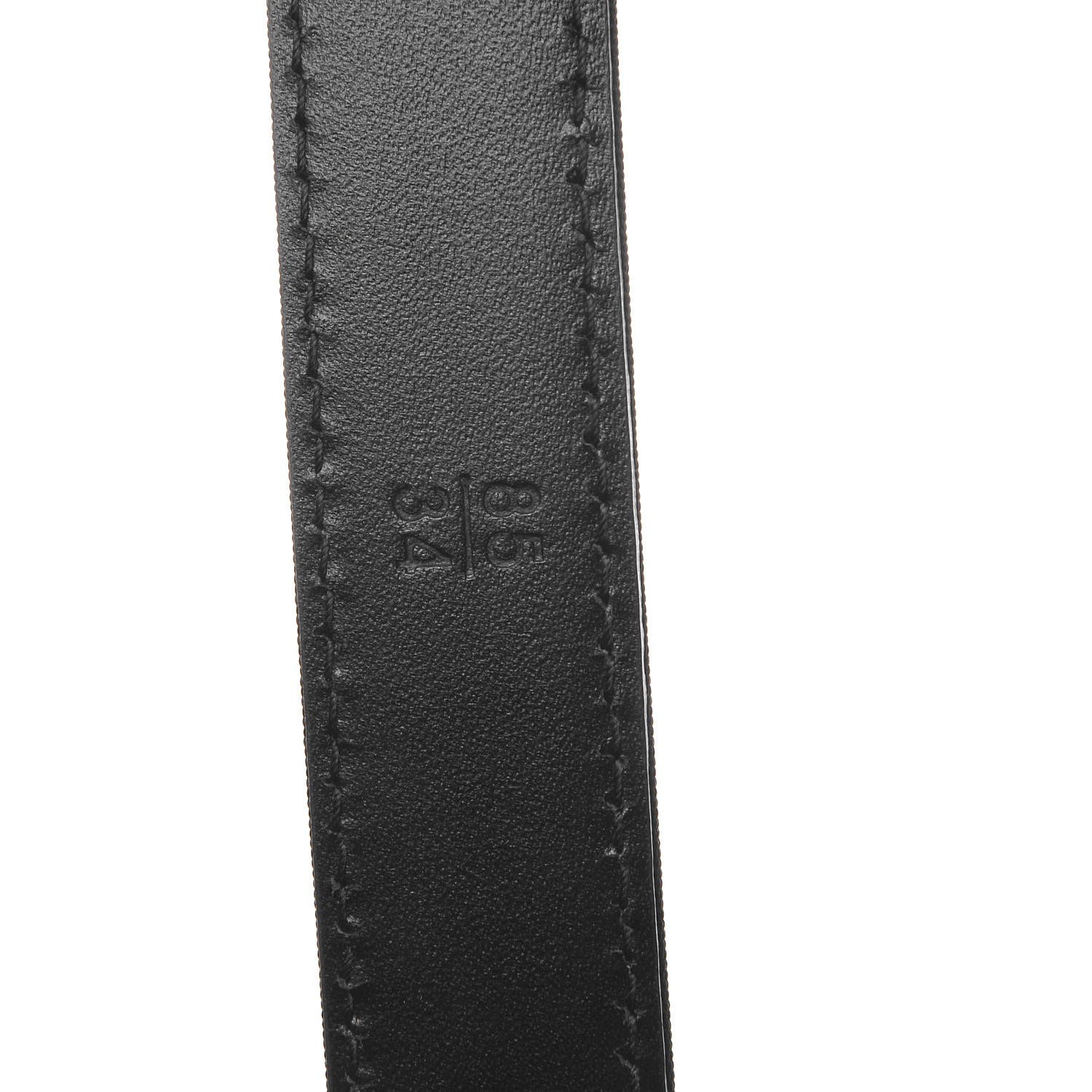 Chanel Grosgrain Lambskin Crystal Baguette Logo Belt 85 34 Black 7 of 10