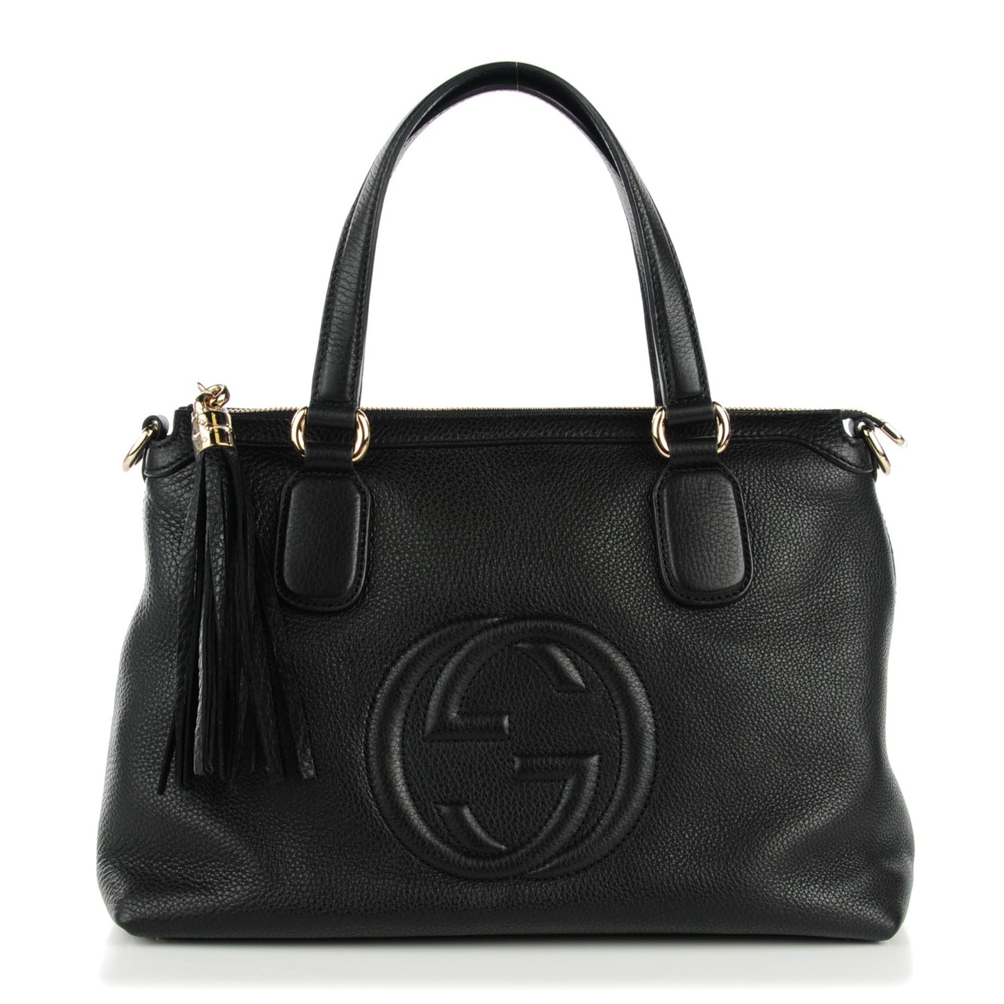 Cellarius Calfskin Small Soho Top Handle Satchel Black
