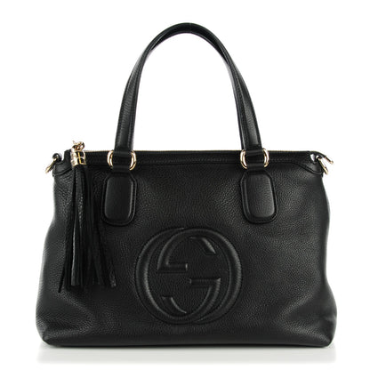 Gucci Cellarius Calfskin Small Soho Top Handle Satchel Black 1 of 7