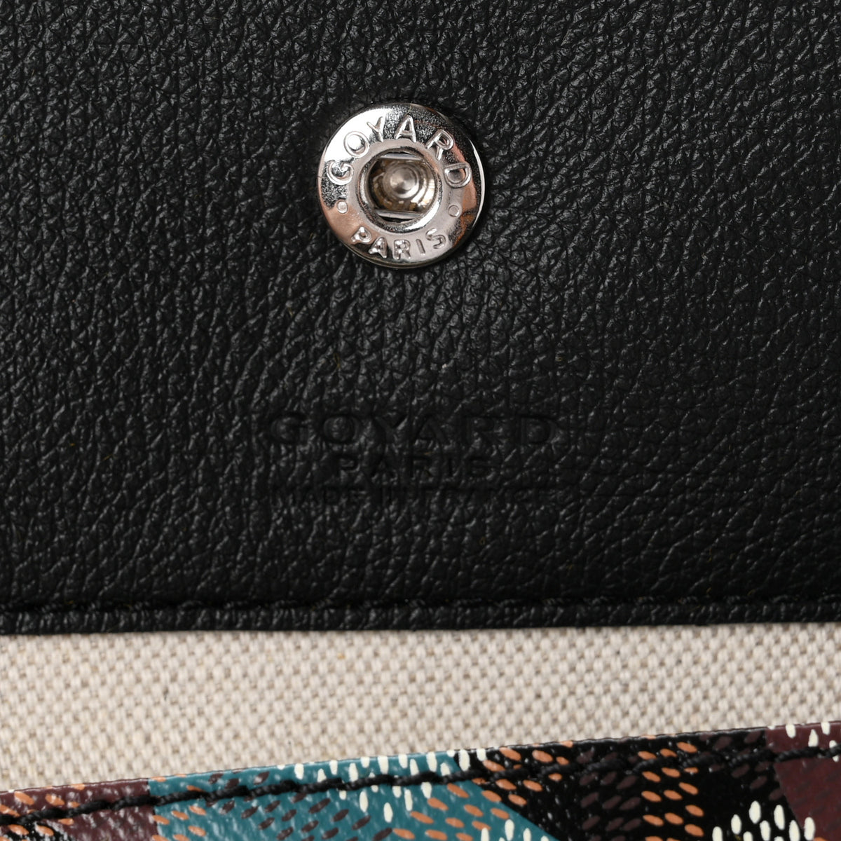 Goyard Goyardine Lettres Camouflage Saint Louis PM Black Blue 7 of 11