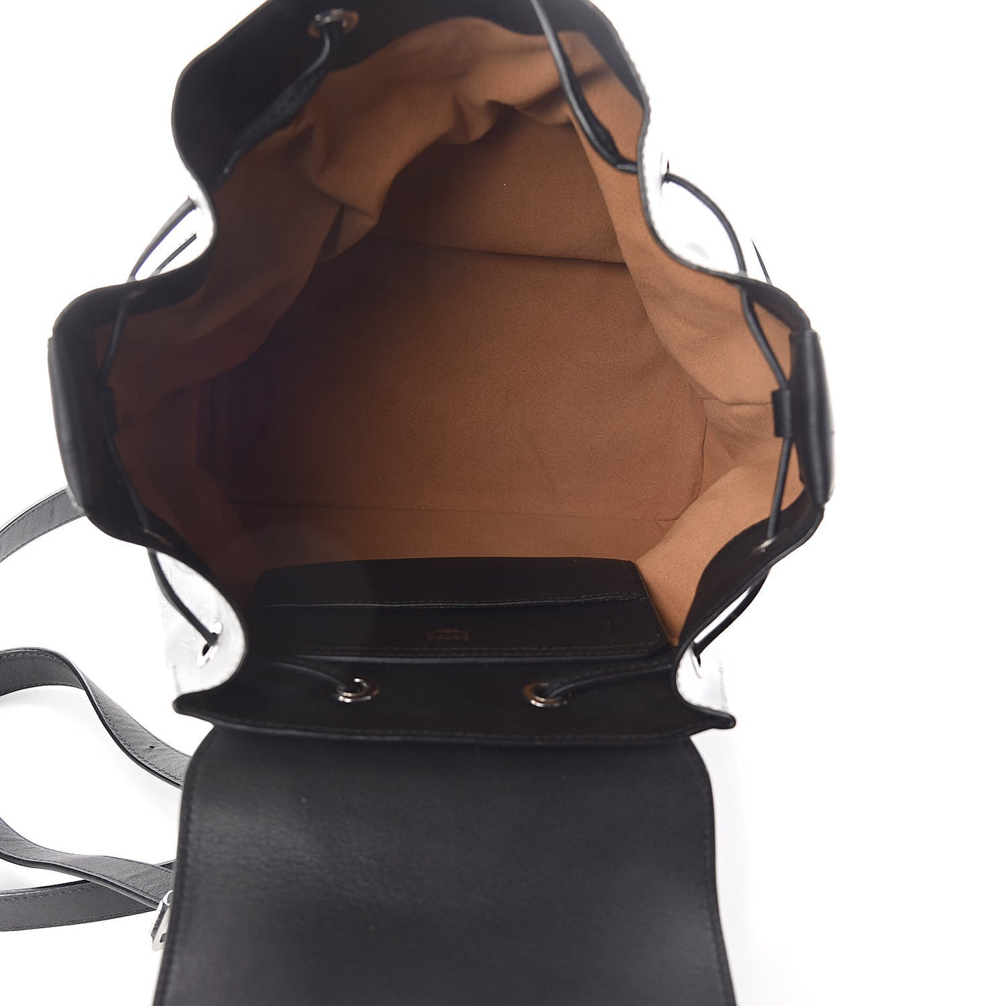 Metallic Monogram Claudia Backpack Silver Black