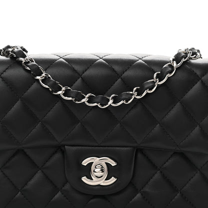 Chanel Lambskin Quilted Mini Rectangular Flap Black 8 of 10