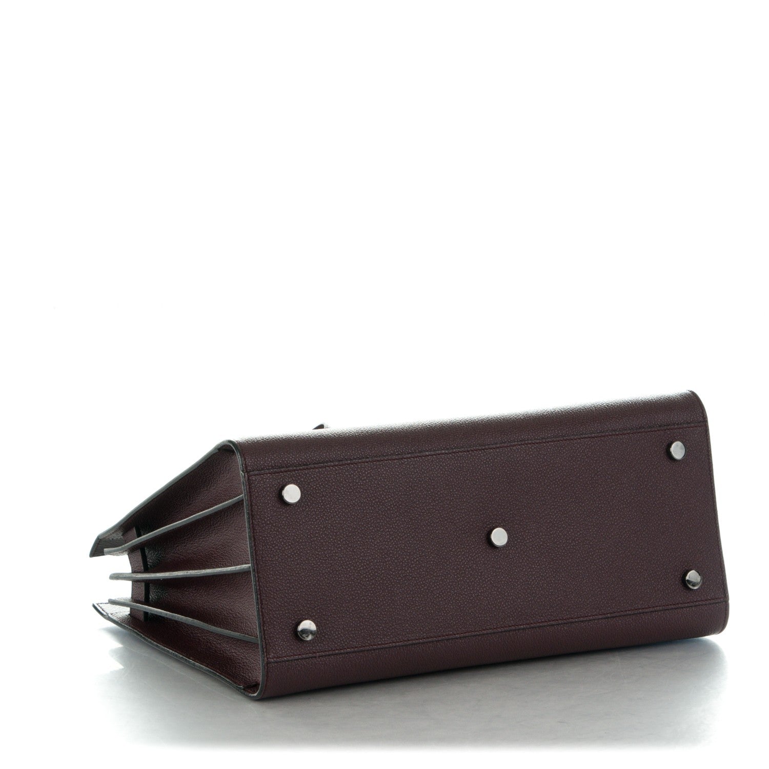 Saint Laurent Grained Calfskin Small Classic Sac De Jour Armaranto 4 of 7