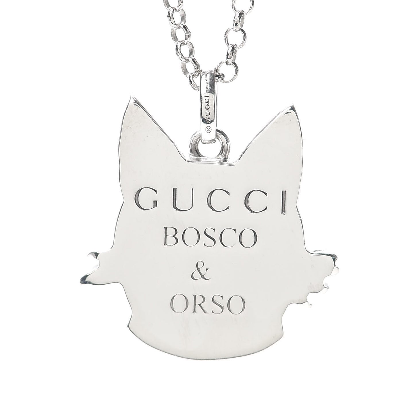 Sterling Silver Enamel Bosco Pendant Necklace