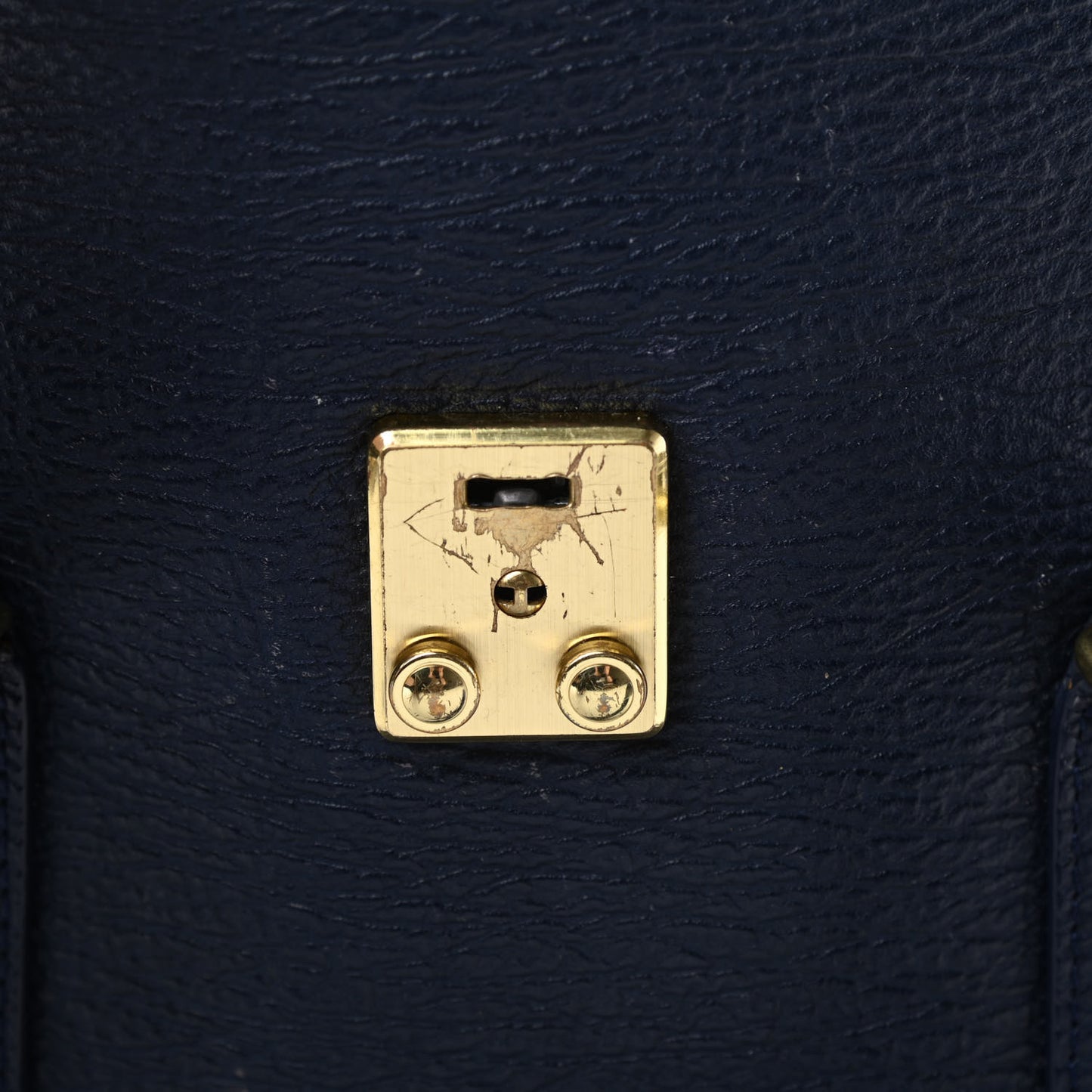 Textured Calfskin Large Pashli Satchel Ink