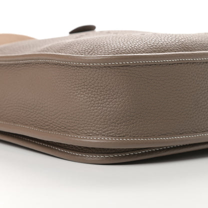 Hermes Taurillon Clemence Evelyne III PM Etoupe 8 of 10