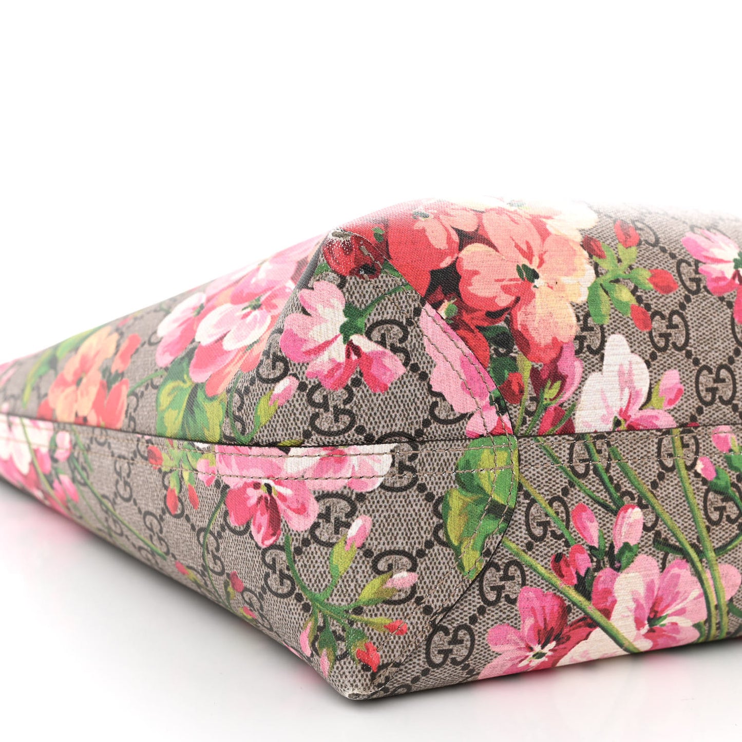 GG Supreme Monogram Blooms Medium Reversible Tote Beige Multicolor Dry Rose