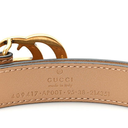 Gucci Moon Calfskin Double G 20mm Belt 95 38 Natural Tan 3 of 4