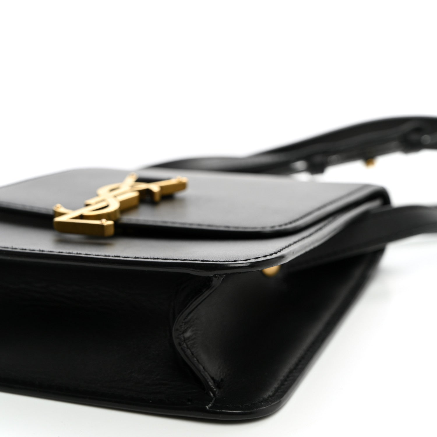 Saint Laurent Smooth Calfskin North South Kaia Satchel Black 9 of 10