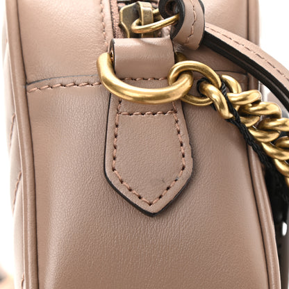 Gucci Calfskin Matelasse Mini GG Marmont Chain Shoulder Bag Porcelain Rose 13 of 13