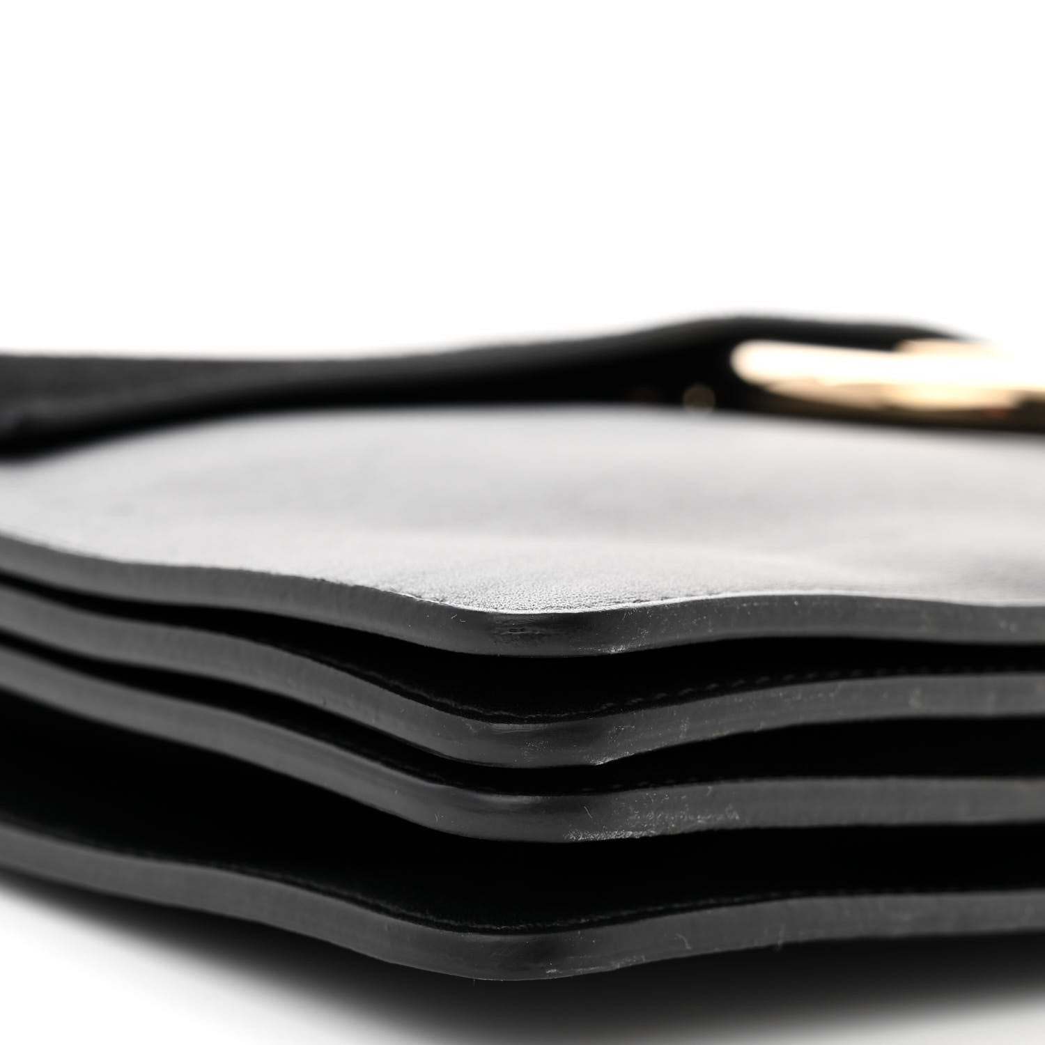 Chloe Suede Calfskin Medium Faye Shoulder Bag Black 10 of 11