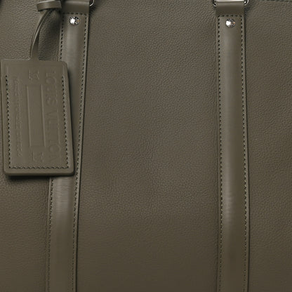 Louis Vuitton Grained Calfskin Aerogram Keepall Bandouliere 50 Khaki 6 of 10