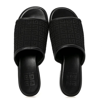Givenchy Jacquard 4G Logo Mule Slide Sandals 36.5 Black 2 of 10