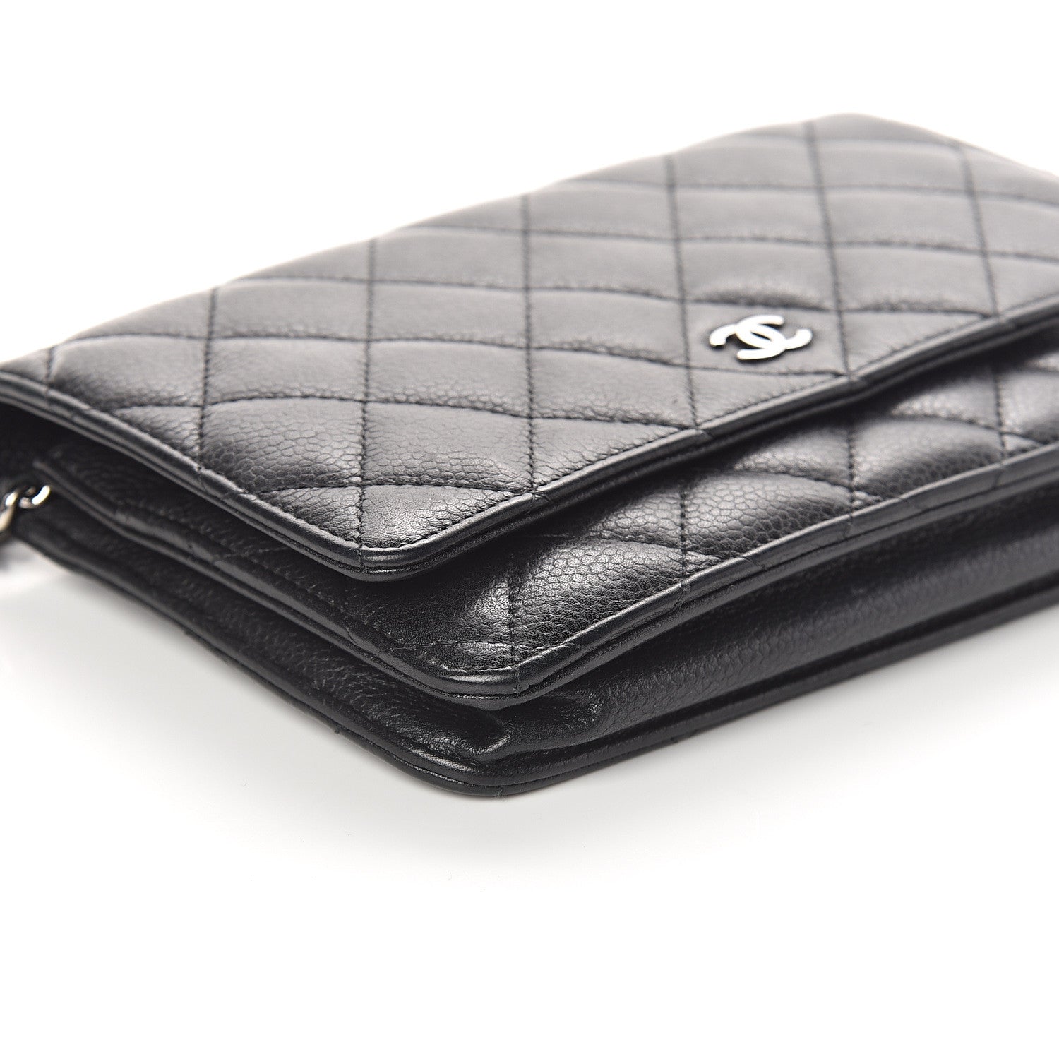 Chanel Caviar Quilted Wallet On Chain WOC Black 9 of 11