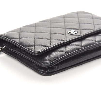 Chanel Caviar Quilted Wallet On Chain WOC Black 9 of 11