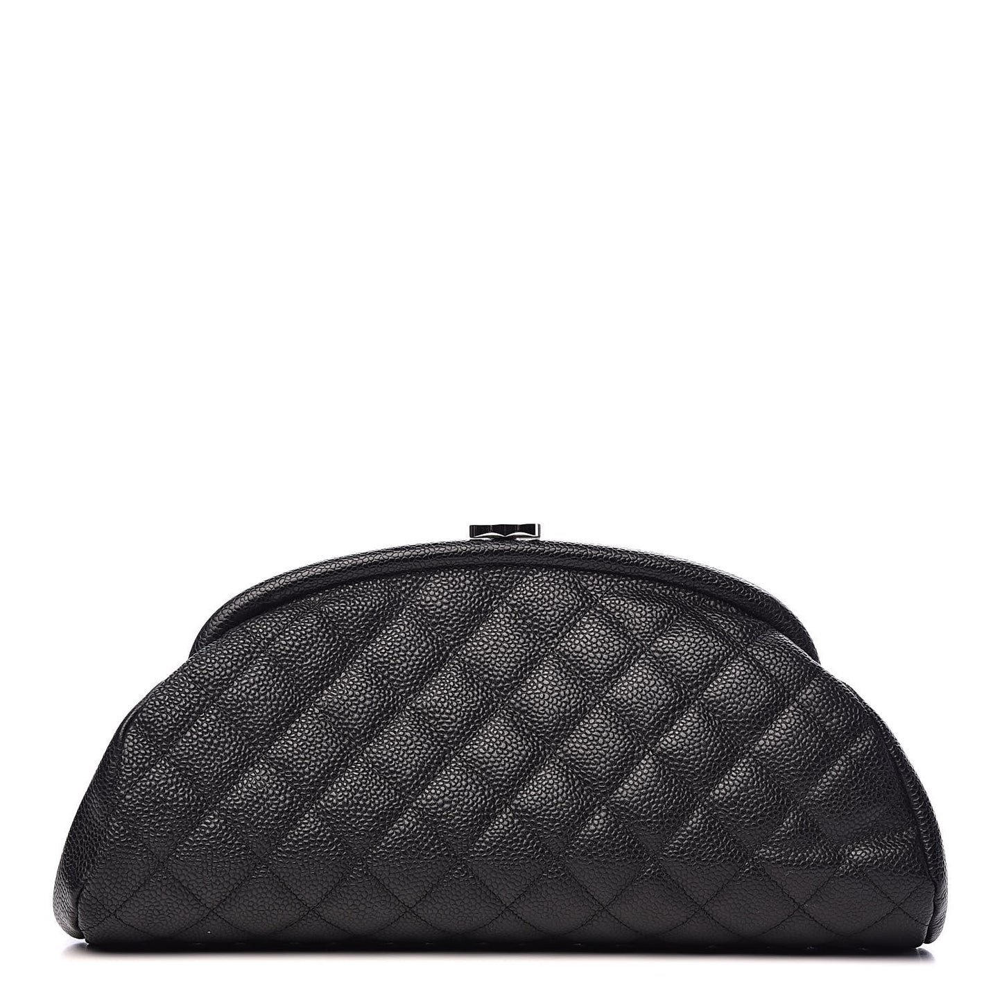 Caviar Quilted Timeless Clutch Black