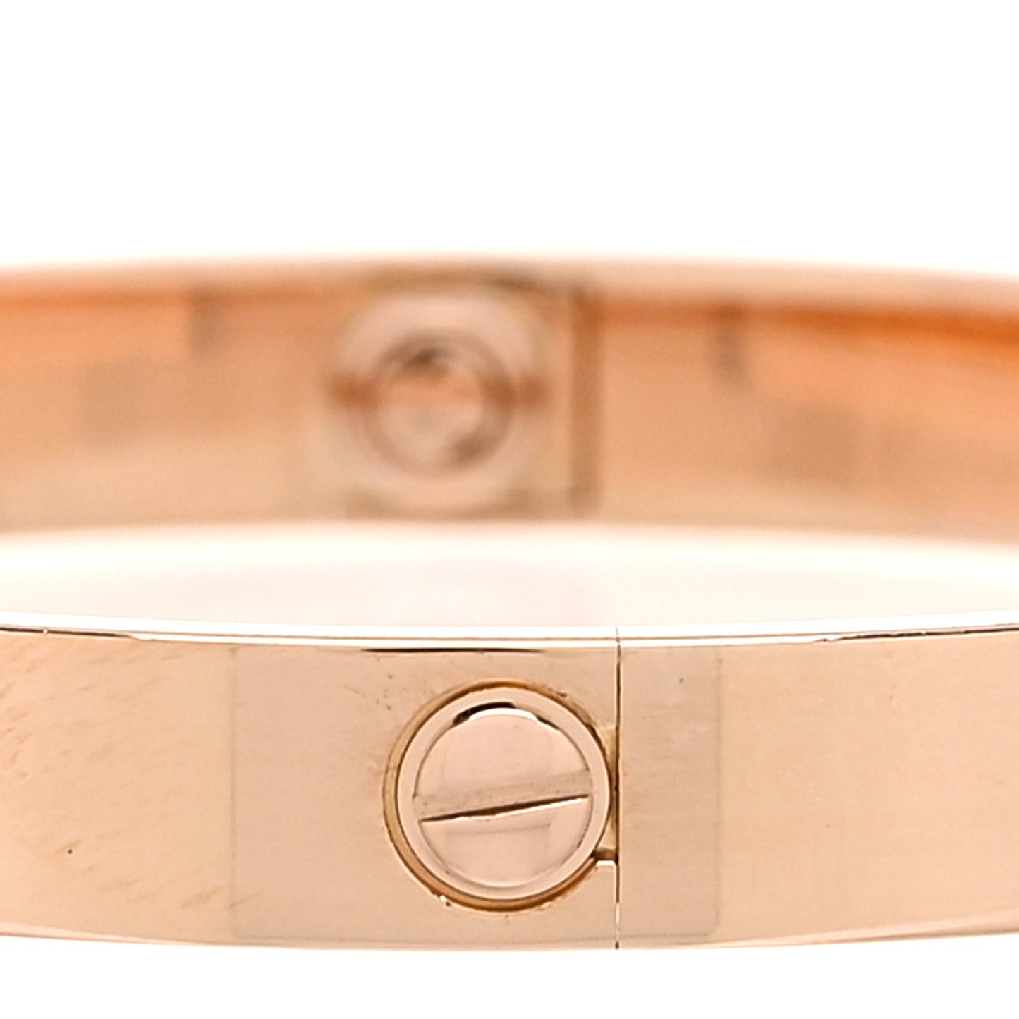18K Pink Gold 4 Diamond LOVE Bracelet 17