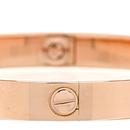 Cartier 18K Pink Gold 4 Diamond LOVE Bracelet 17 4 of 7