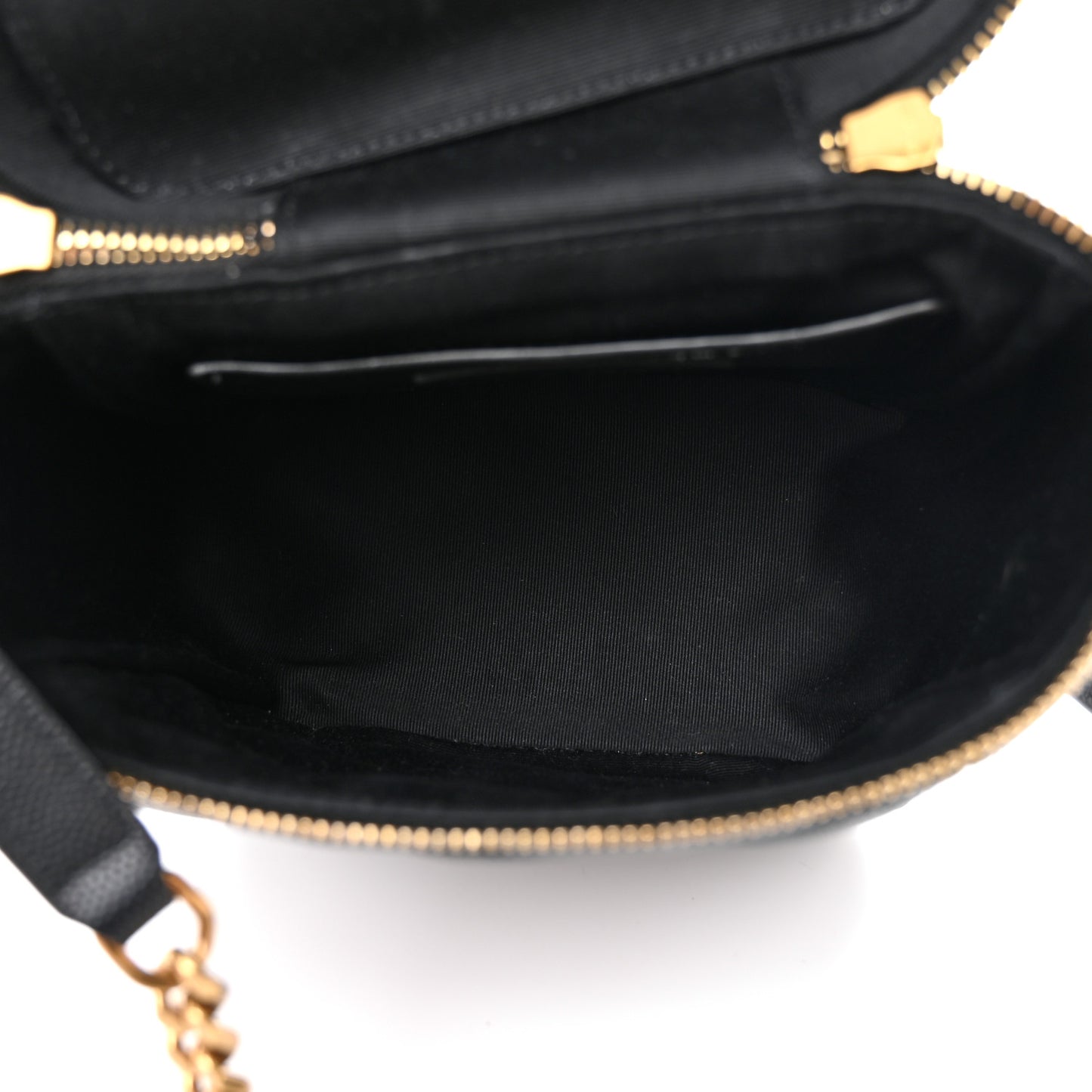 Grain de Poudre Quilted 80's Vanity Bag Black