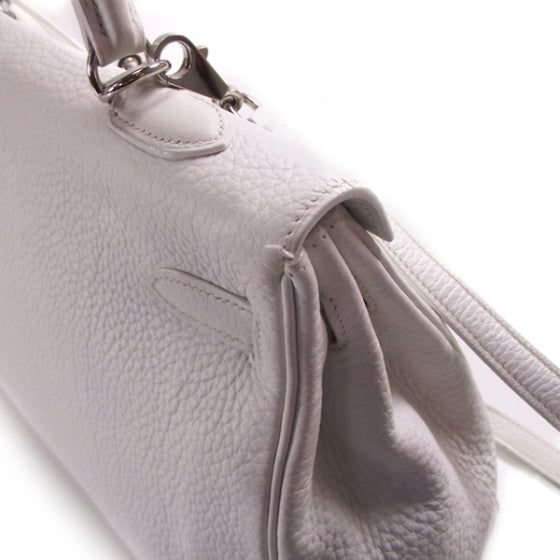 Hermes Taurillon Clemence KELLY 35 White 7 of 15