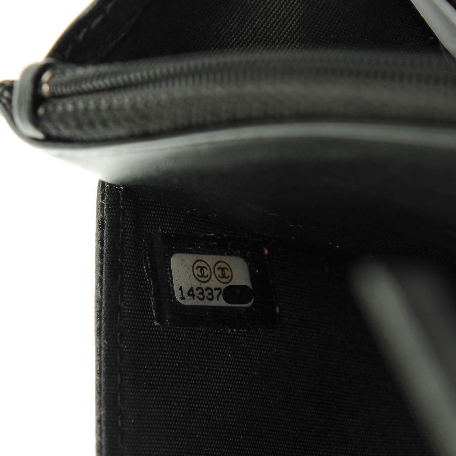 Chanel Caviar Timeless CC Wallet On Chain WOC Black 8 of 8