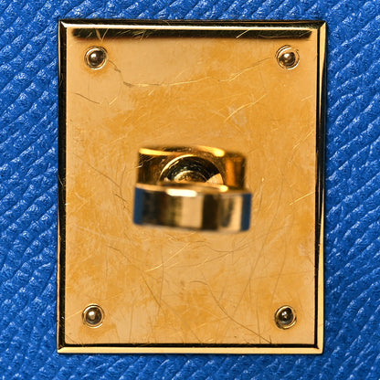 Hermes Courchevel Kelly Retourne 32 Bleu France 25 of 40