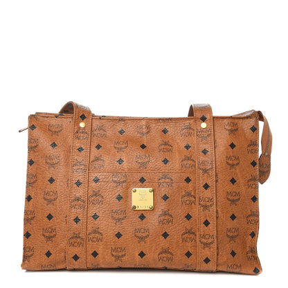 MCM Visetos Shoulder Bag Cognac 1 of 11