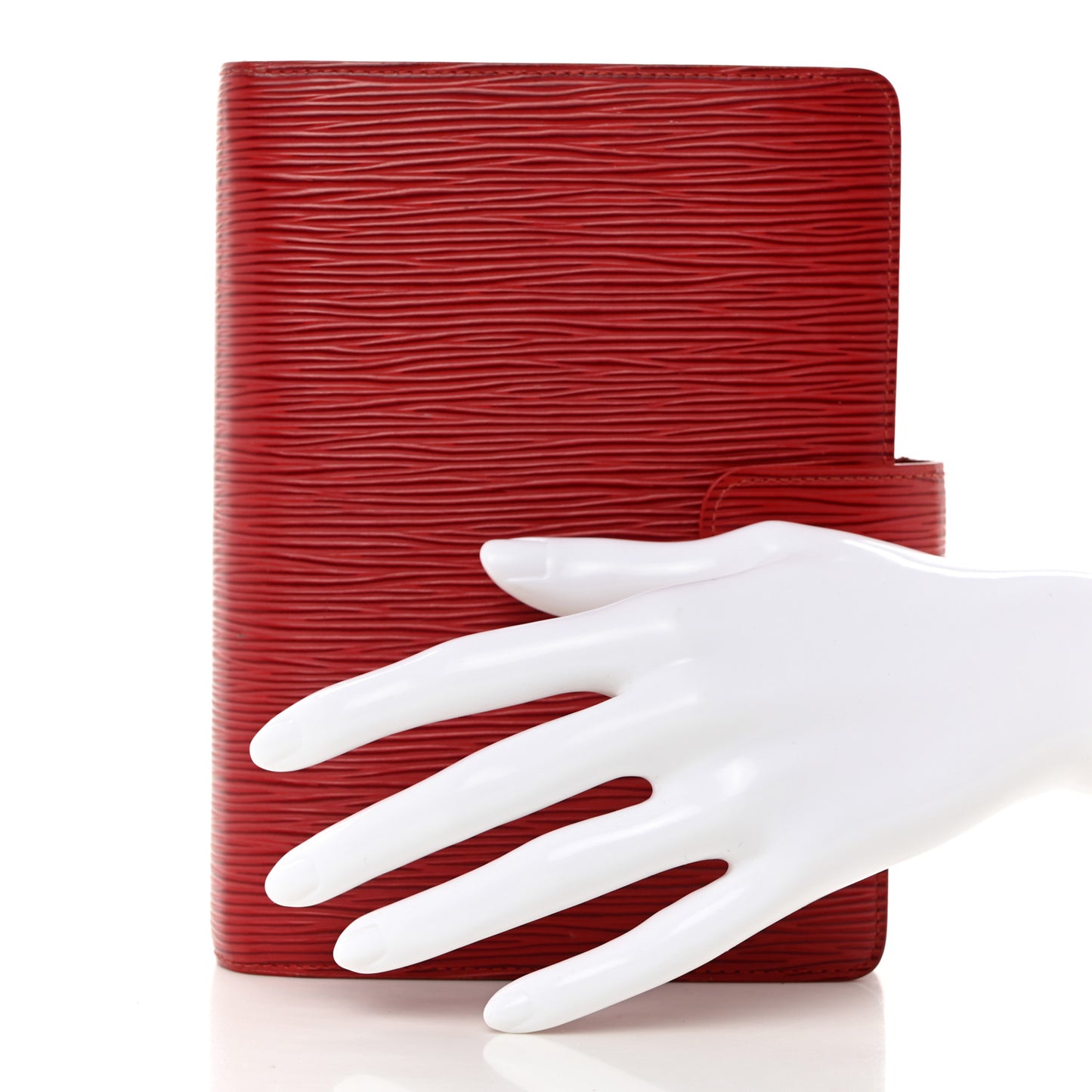 Epi Medium Ring Agenda Cover Rouge