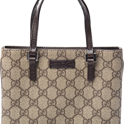 Gucci GG Supreme Monogram Mini Vertical Tote Dark Brown 9 of 9