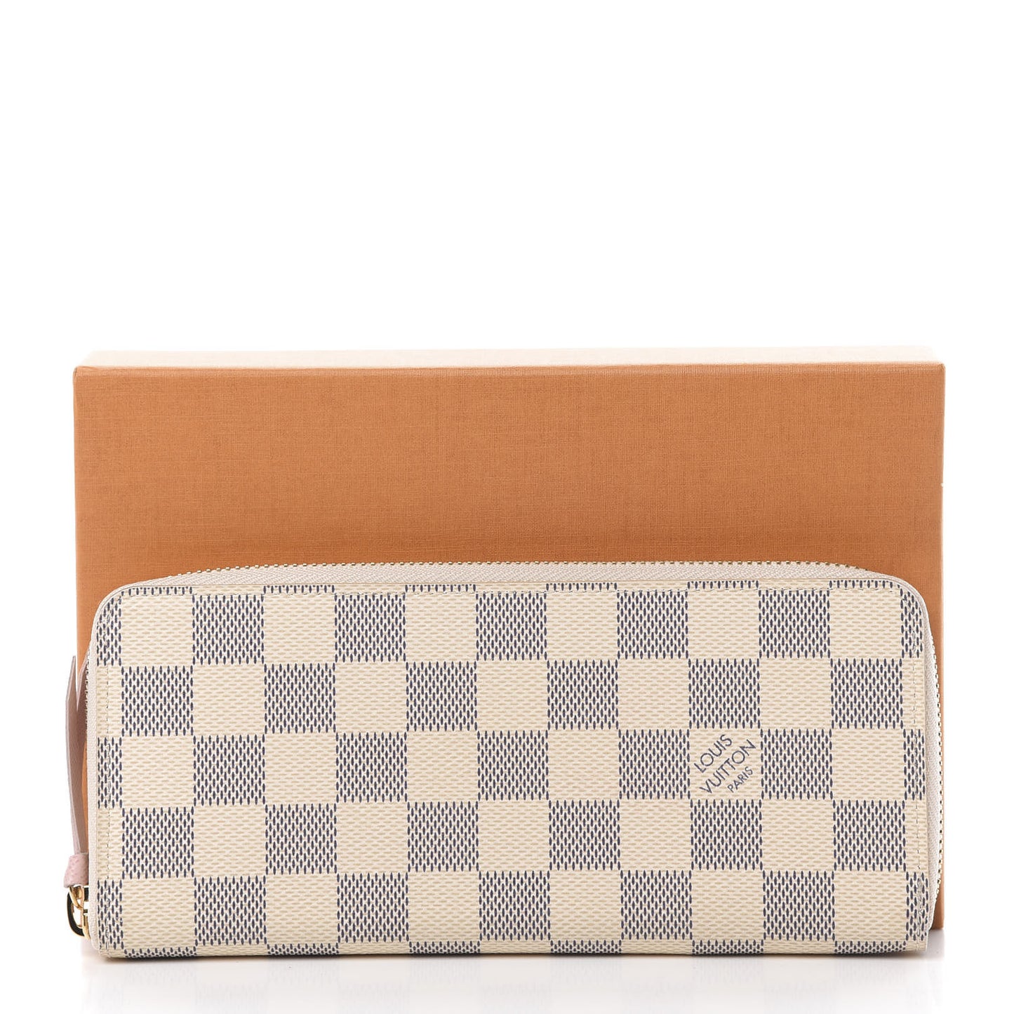 Damier Azur Clemence Wallet Rose Ballerine